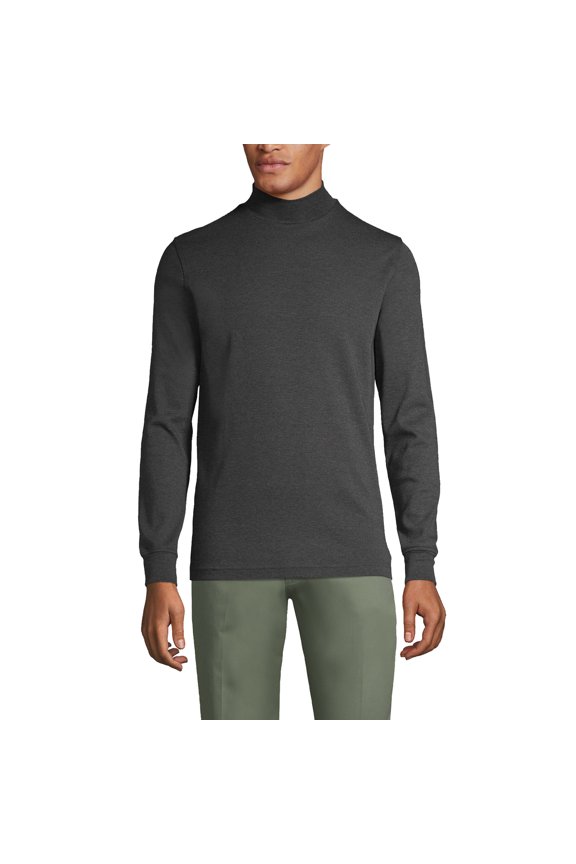 Men's American-Grown Supima Cotton Mock Turtleneck Shirt