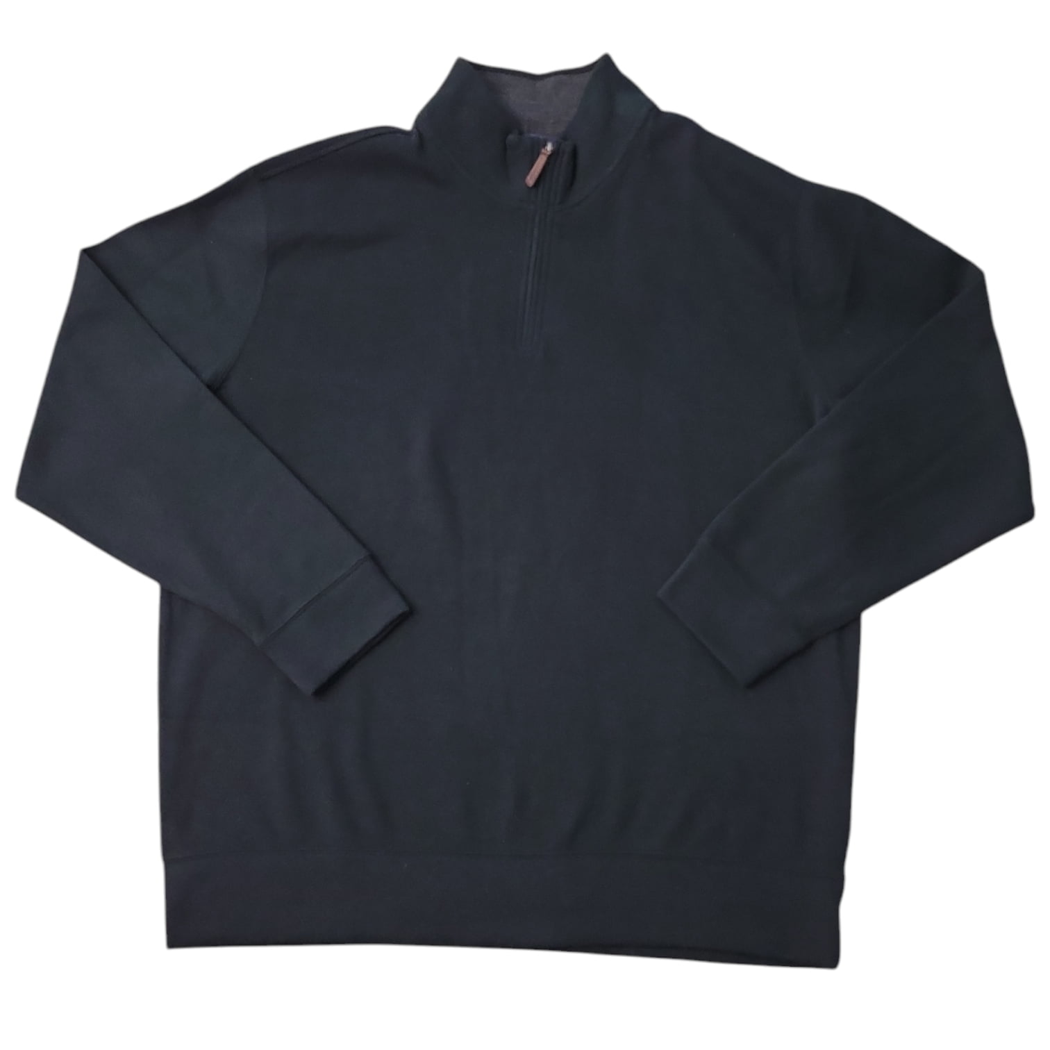 Lands' End Men's Bedford Rib Quarter Zip Long Sleeve Soft Cozy Pullover ...