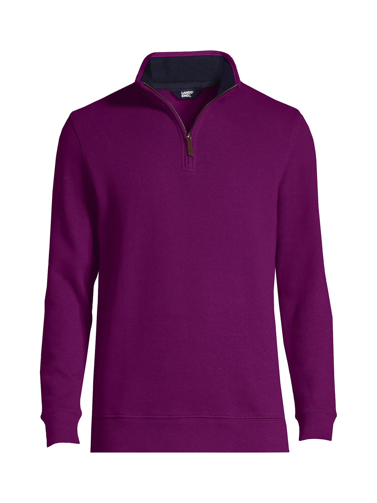 Lands' End Men's Bedford Rib Quarter Zip Sweater