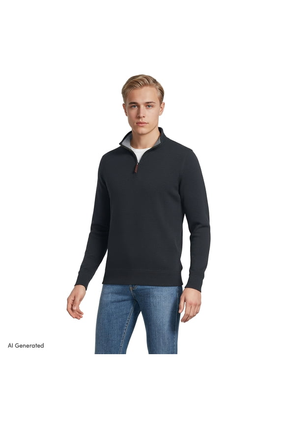 Men's Bedford Rib Quarter Zip Sweater