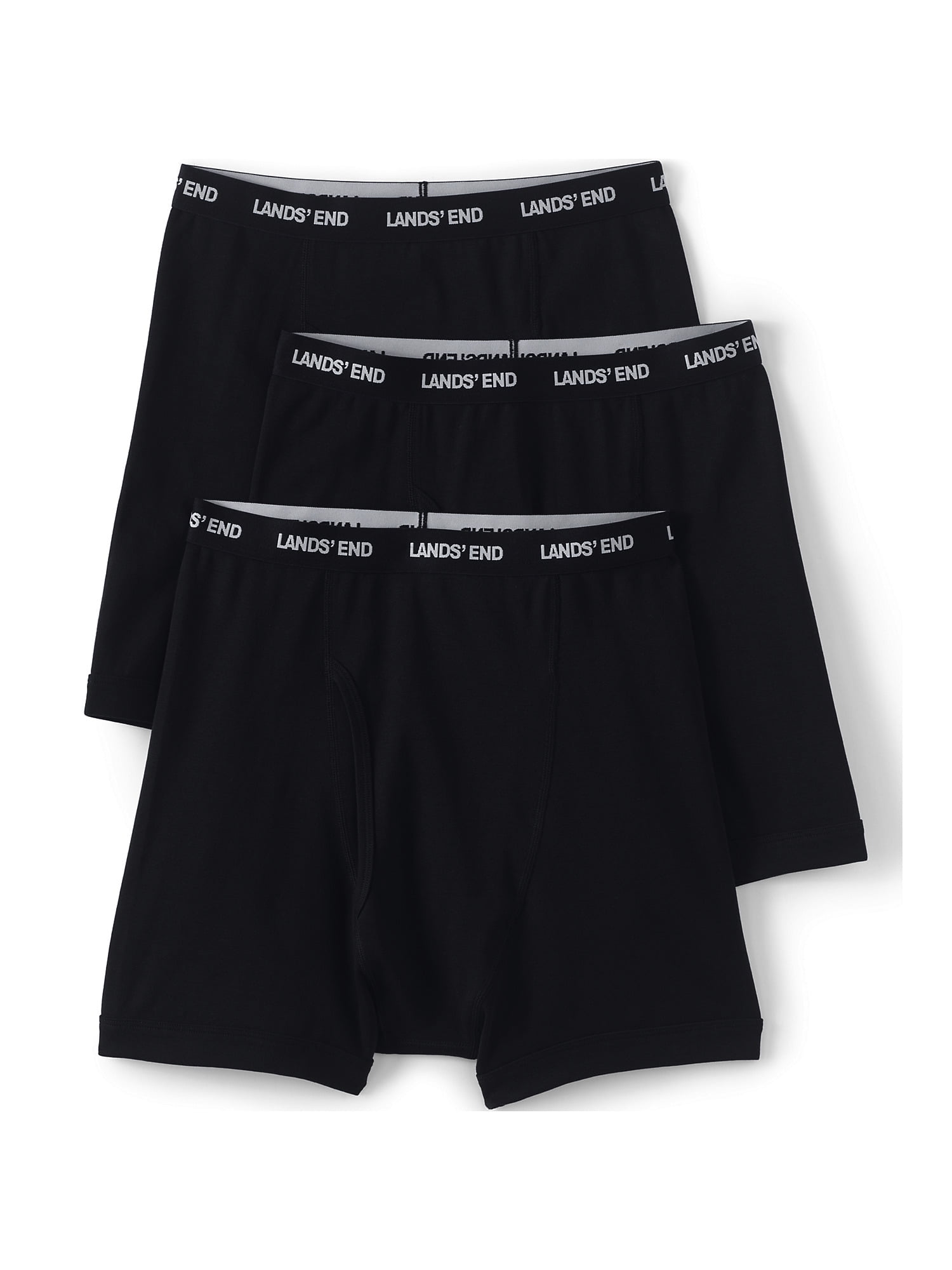 Lands' End Men's Big 3 Pack Knit Boxer Briefs