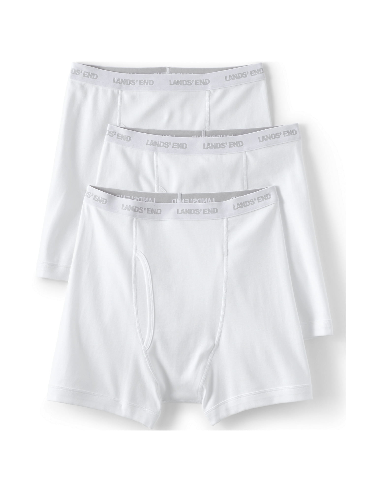 Lands' End Men's Big 3 Pack Knit Boxer Briefs