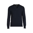 thumbnail image 1 of Lands' End Men's Big Fine Gauge Supima Cotton V-neck Sweater, 1 of 2