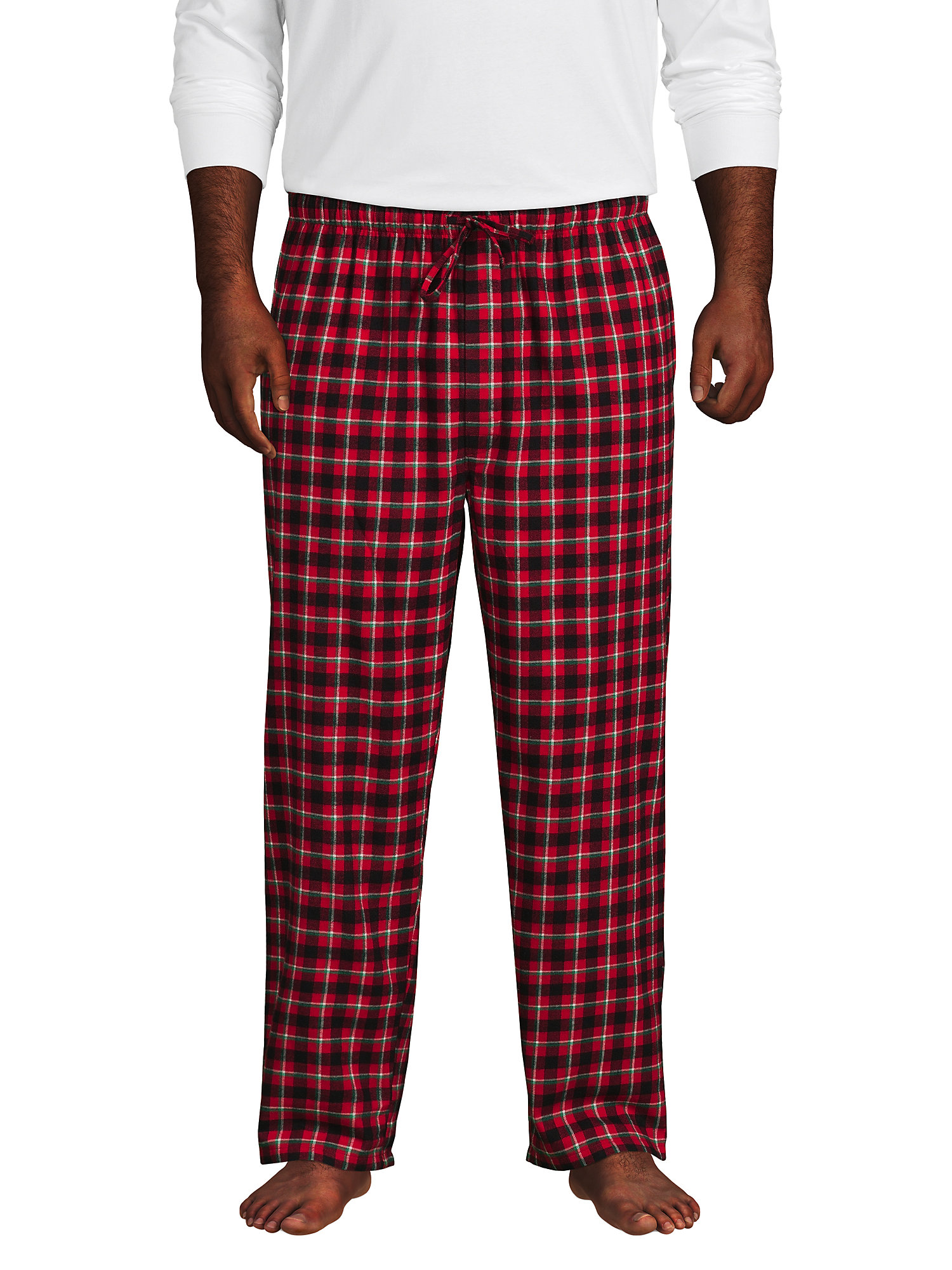 Lands' End Men's Big Flannel Pajama Pants