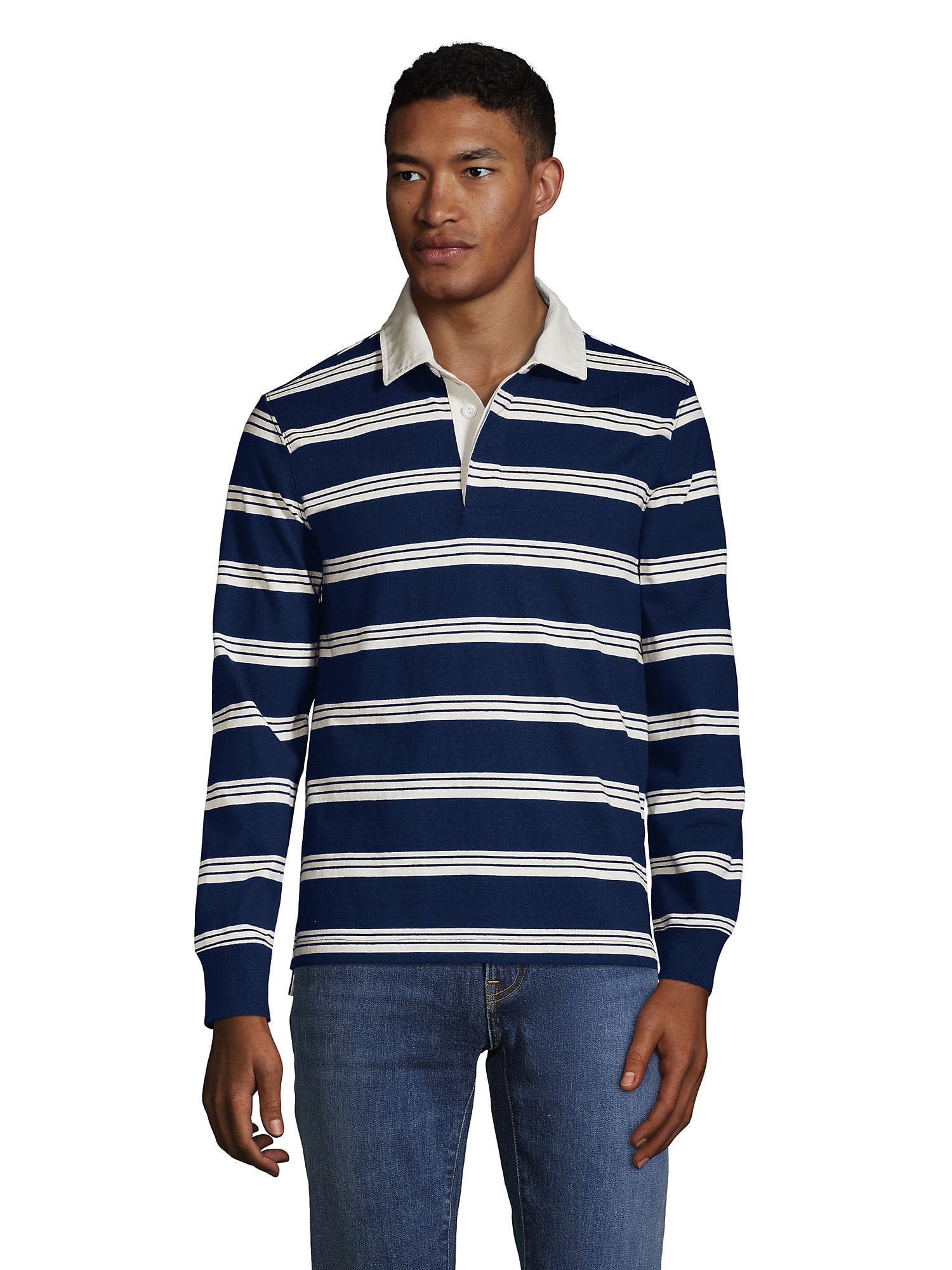 lands end long sleeve polo mens