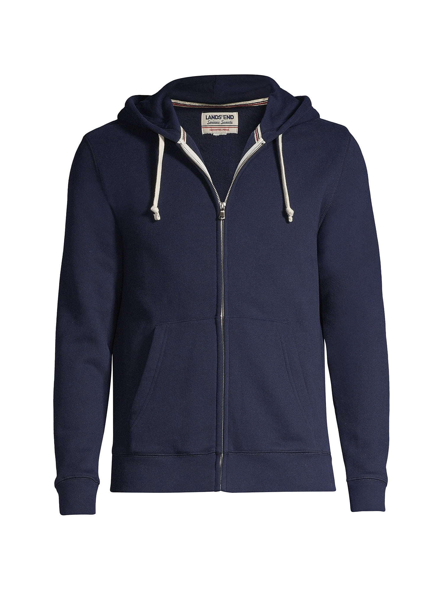 Lands End Men s Serious Sweats Full Zip Hoodie Walmart