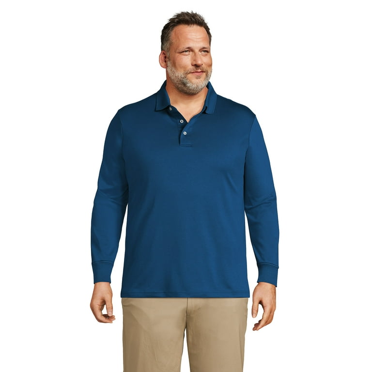 Long sleeve clearance polo shirts walmart