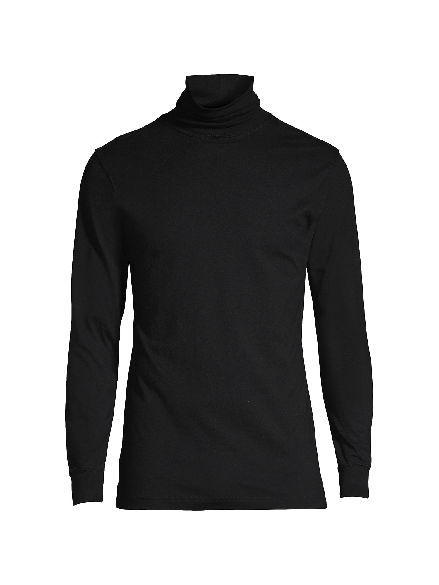 Lands' End Men's Big Super-T Turtleneck, 100% Cotton, Resists Fading ...