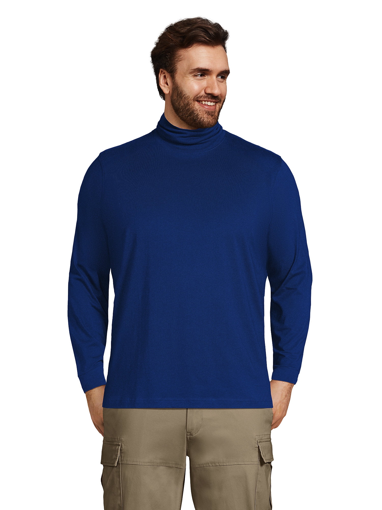 Lands' End Men's Big Super-T Turtleneck - Walmart.com