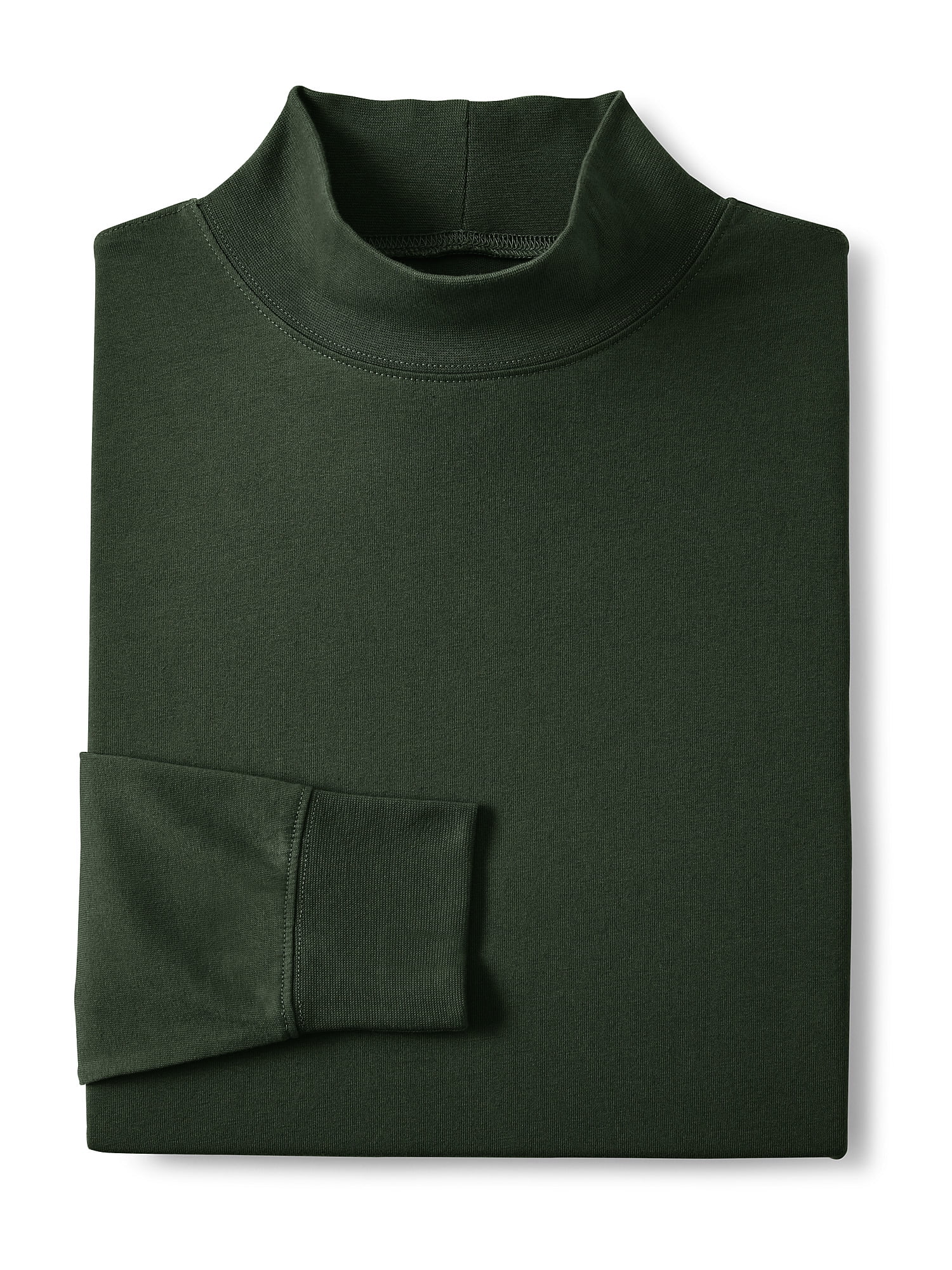 Lands' End Men's Big & Tall SuperT Mock Turtleneck