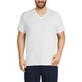 thumbnail image 1 of Lands' End Essentials Men's V-Neck T-Shirt 3 Pack - Premium Cotton Tee, Casual Regular Fit, 1 of 6