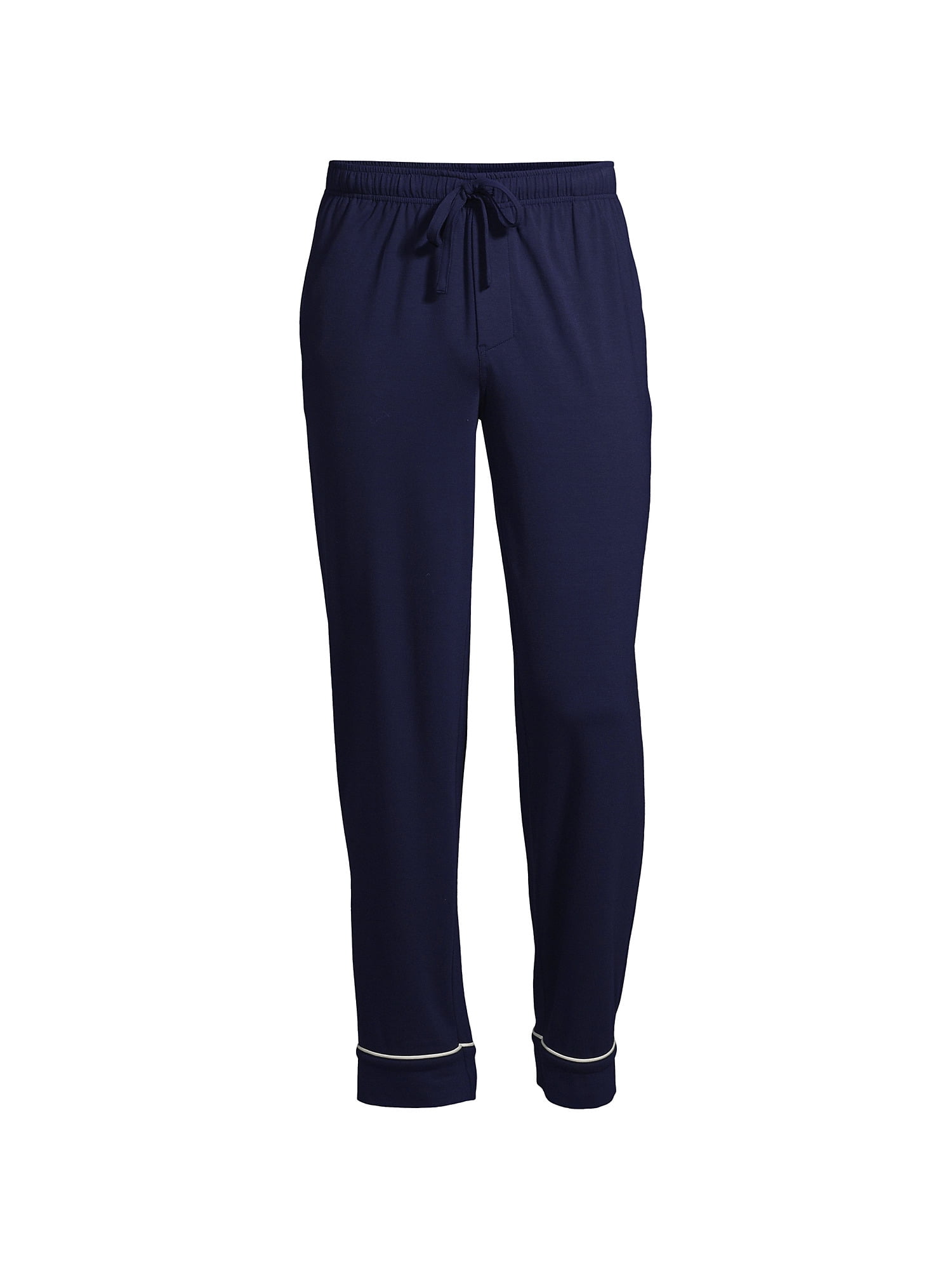 Lands' End Men's Big and Tall Brush Back Knit Pajama Pants