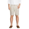 thumbnail image 1 of Lands' End Men's Big and Tall No Iron 9" Comfort Waist Pleated Front Chino Short, 1 of 3