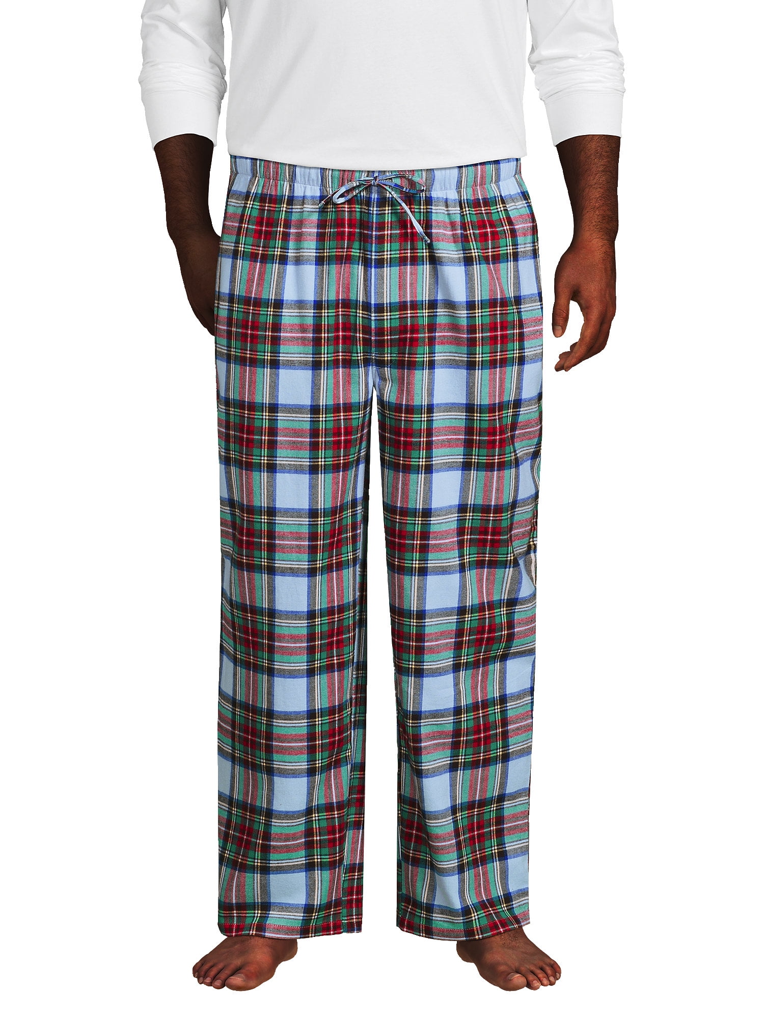 Lands' End Men's Big and Tall Flannel Pajama Pants