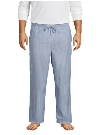 Leisureland Men's Cotton Poplin Pajama Set Stripe Black