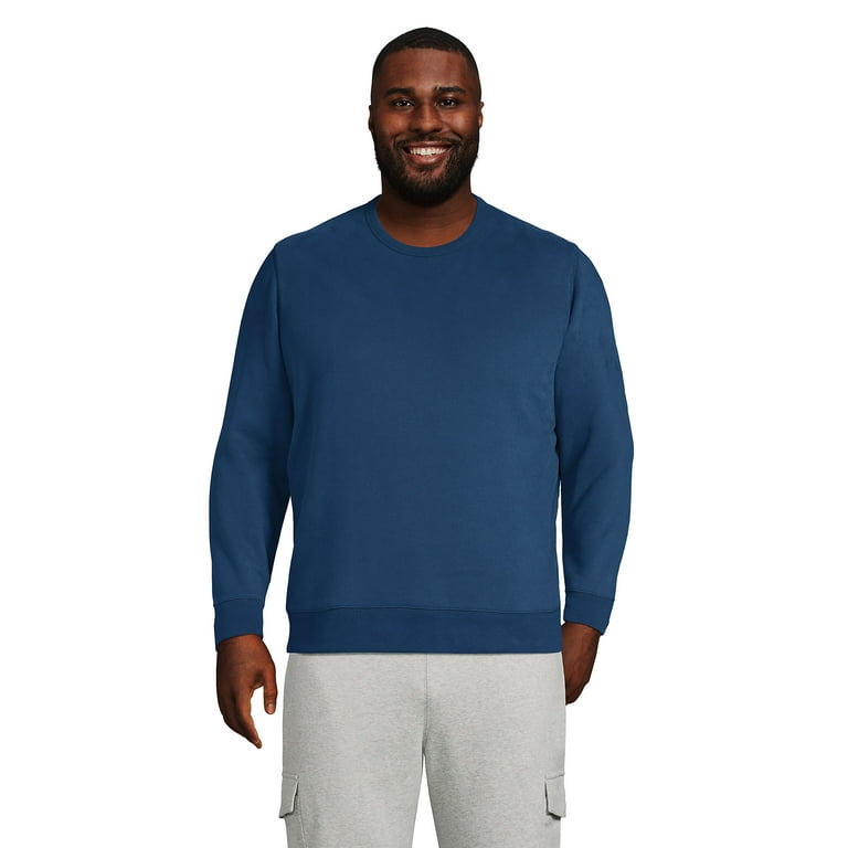 Lands' End Men's Big and Tall Serious Sweats Crewneck Sweatshirt