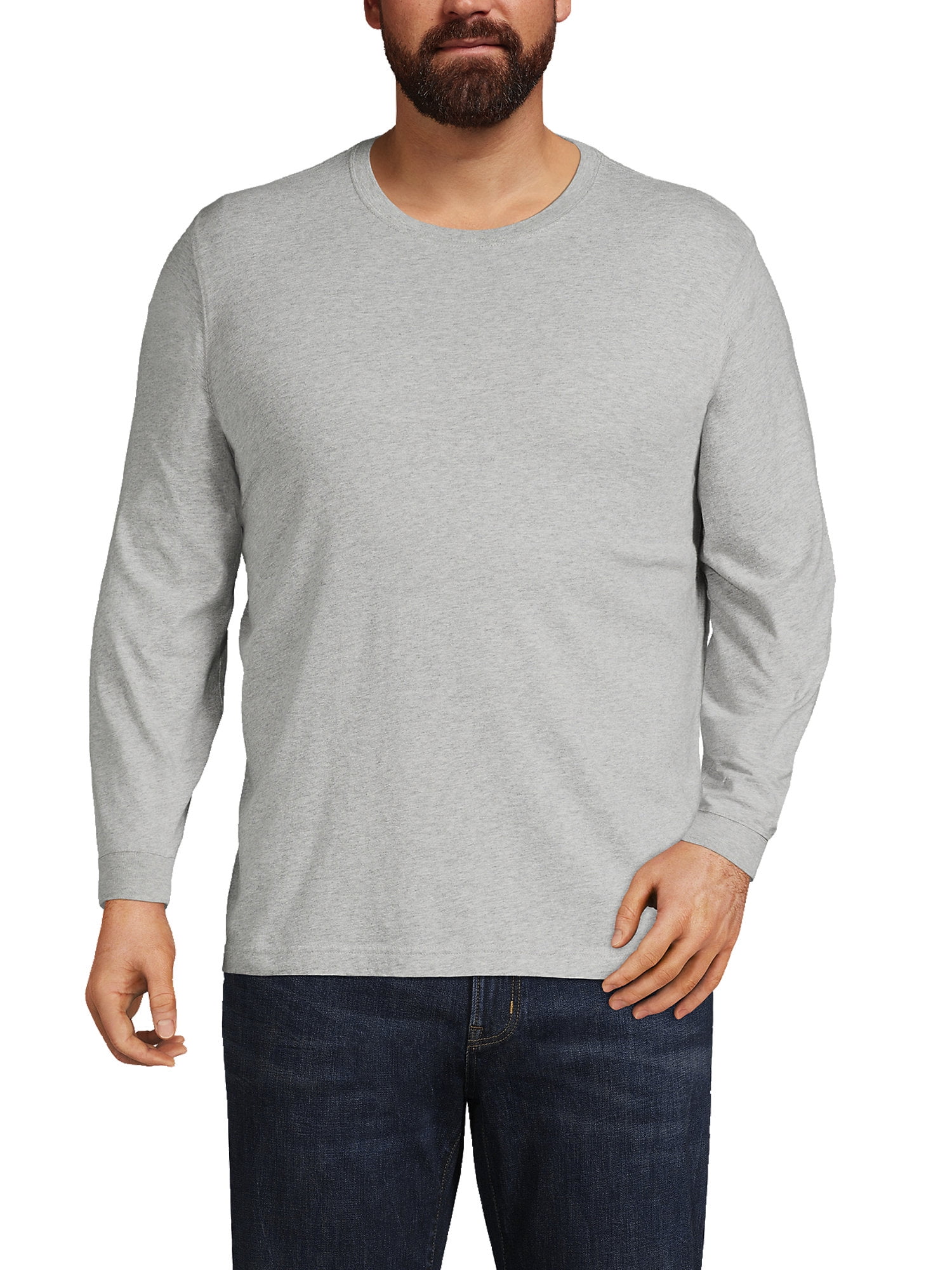 Lands' End Men's Big and Tall SuperT Long Sleeve TShirt