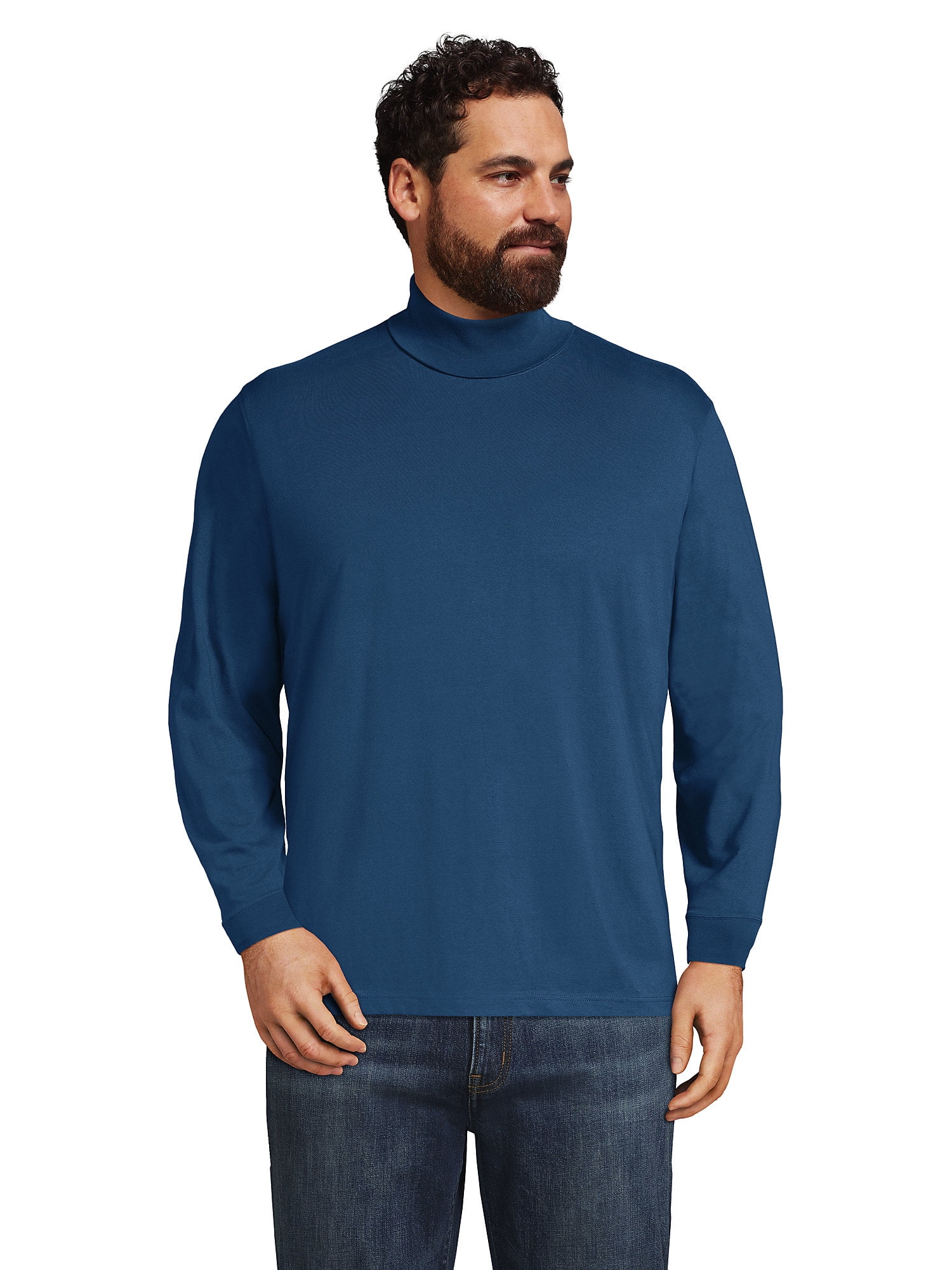 Lands' End Men's Big and Tall Super-T Turtleneck - Walmart.com