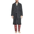thumbnail image 1 of Lands' End Men's Full-Length Turkish Cotton Terry Bathrobe – 55" Length | Plush, Absorbent, 2 Pockets, Spa Comfort, 1 of 8