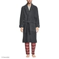 thumbnail image 1 of Lands' End Men's Full-Length Turkish Cotton Terry Bathrobe – 55" Length | Plush, Absorbent, 2 Pockets, Spa Comfort, 1 of 8