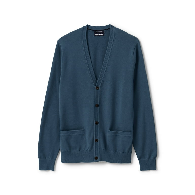 Lands end supima cotton cardigan sale
