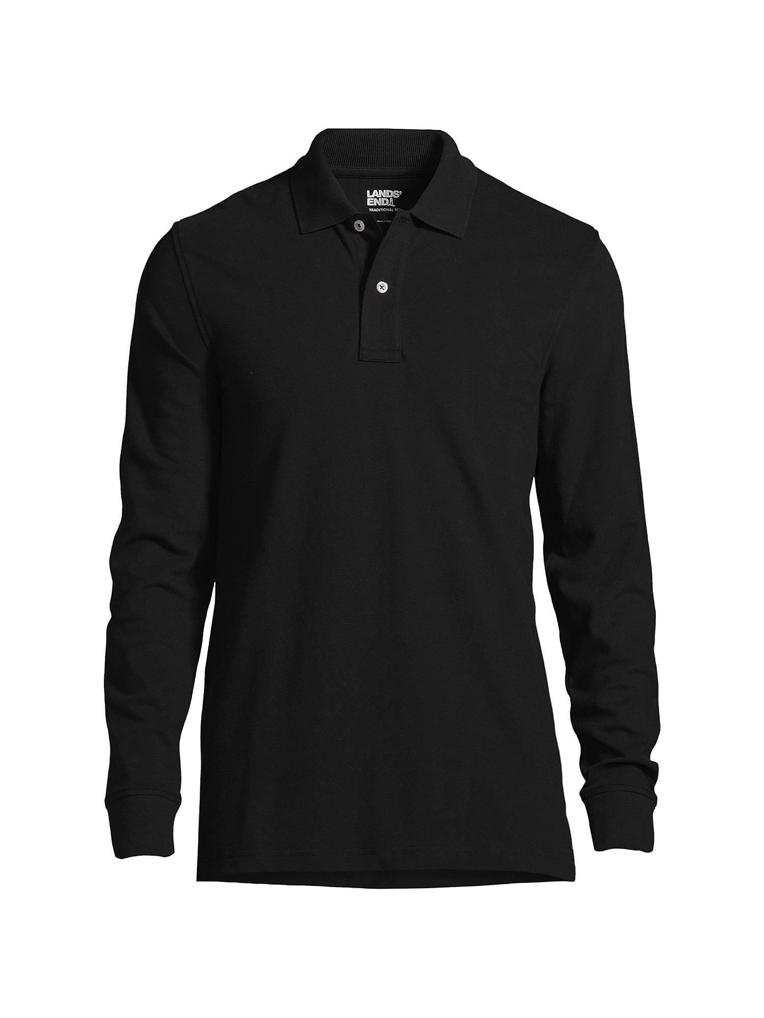 Lands' End Men's Comfort First Long Sleeve Mesh Polo