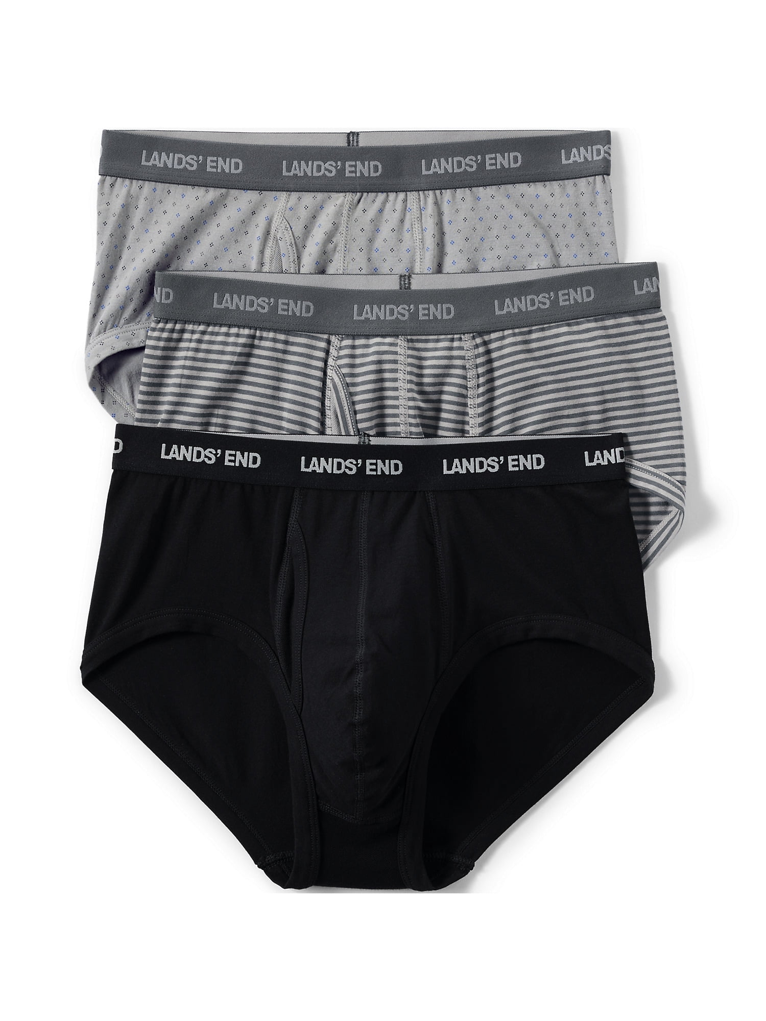Lands' End Men's Comfort Knit Brief Pack