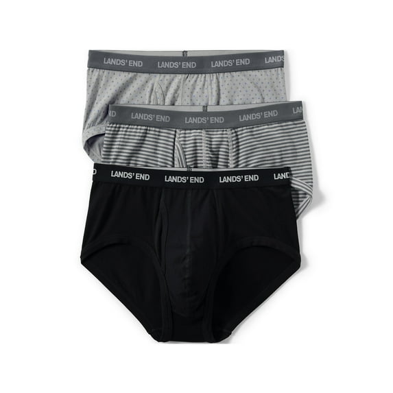 Lands' End Men's Comfort Knit Brief 3 Pack