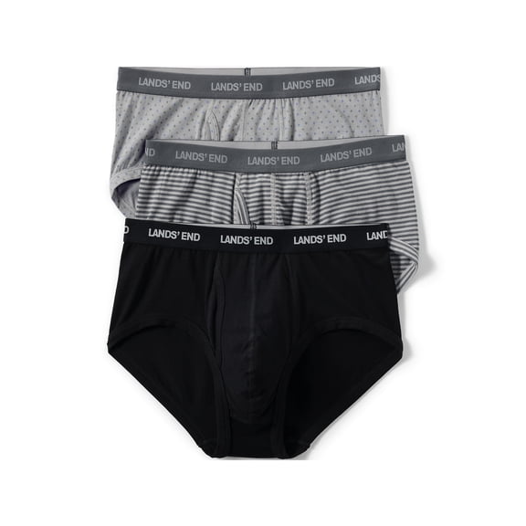 Lands' End Men's Comfort Knit Brief 3 Pack