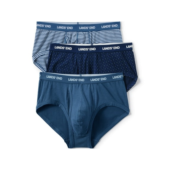 Lands' End Men's Comfort Knit Brief 3 Pack