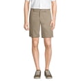 thumbnail image 1 of Lands' End Men's No Iron 9" Comfort Waist Plain Front Chino Short, 1 of 6