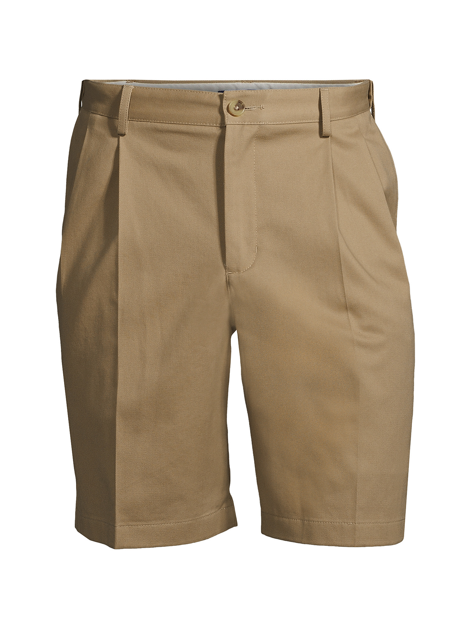 Lands' End Men's Big & Tall 9" Traditional Fit No-Iron Chino Shorts - 100% Cotton Twill