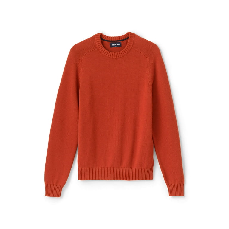 Lands End Men s Cotton Drifter Crew Sweater Walmart