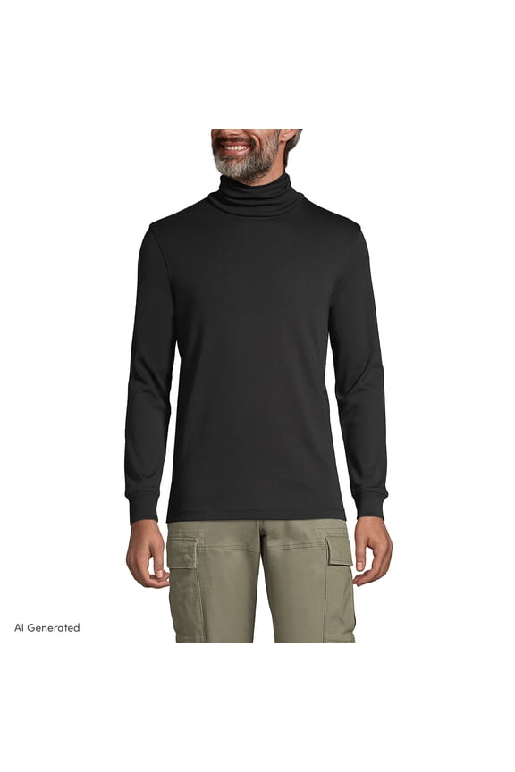 Men's American-Grown Supima Cotton Turtleneck Shirt
