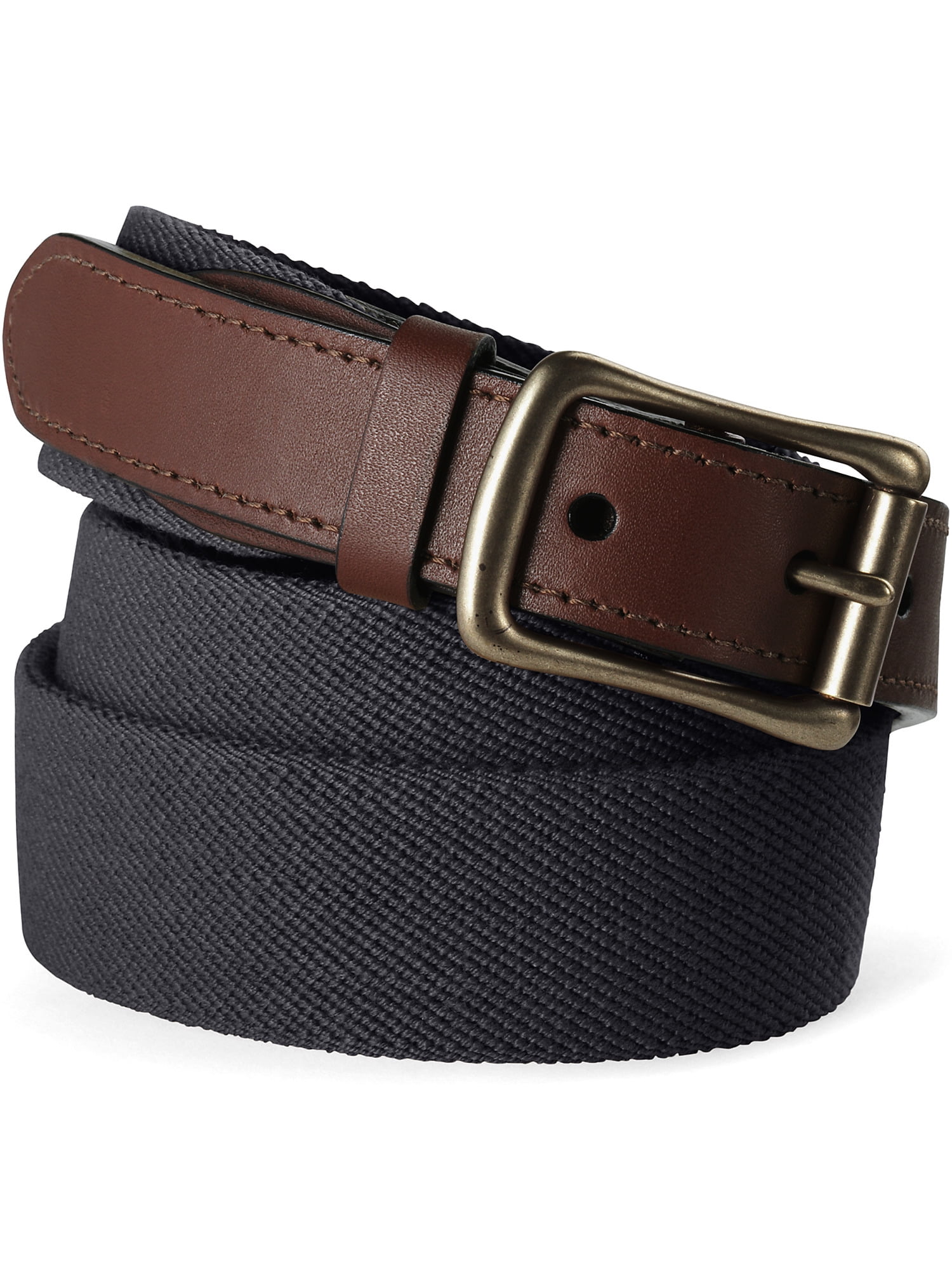 Surcingle Belt With Military Brass Buckle – Khaki/Navy