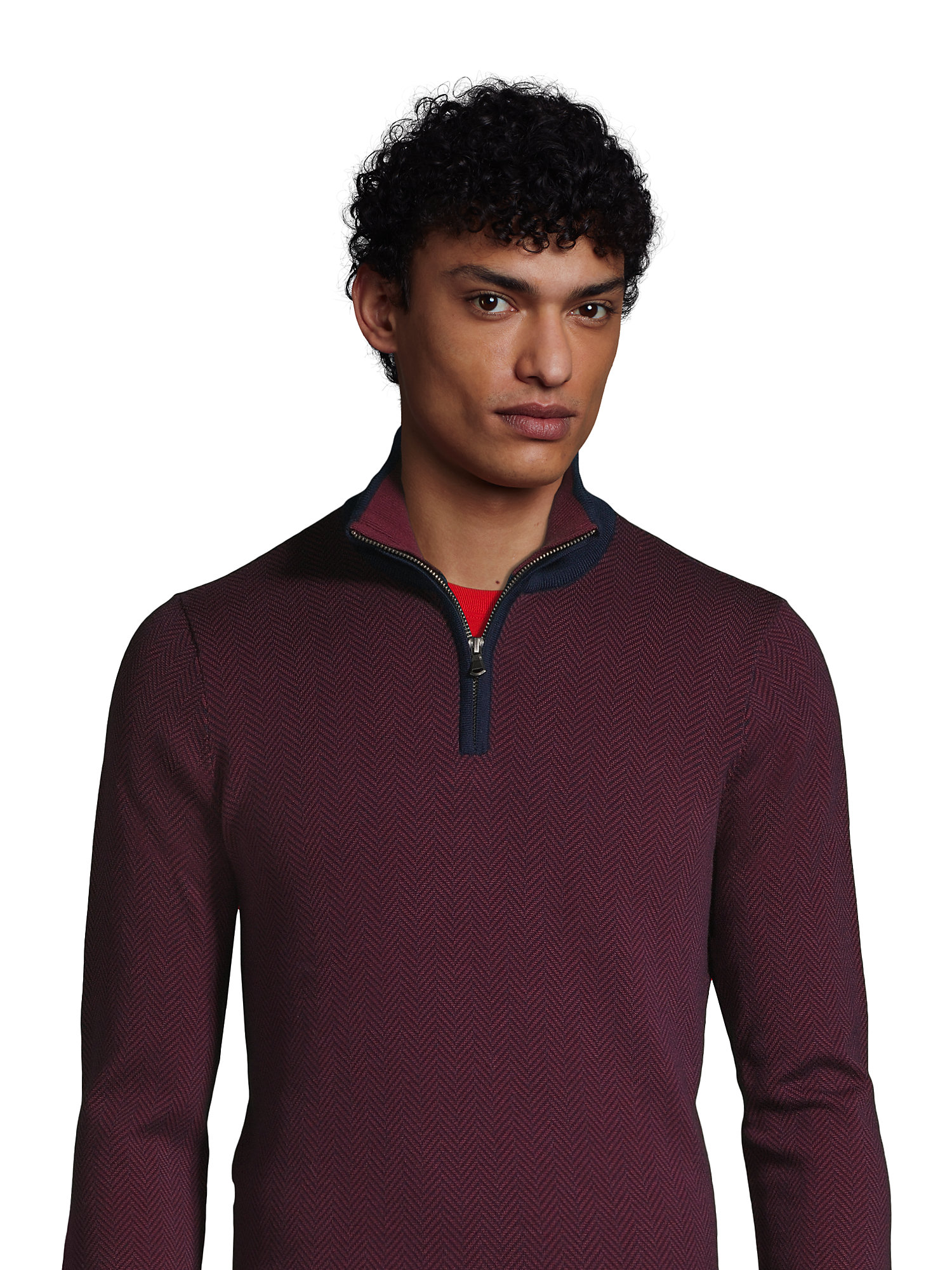 Lands' End Men's Fine Gauge Supima Quarter Zip