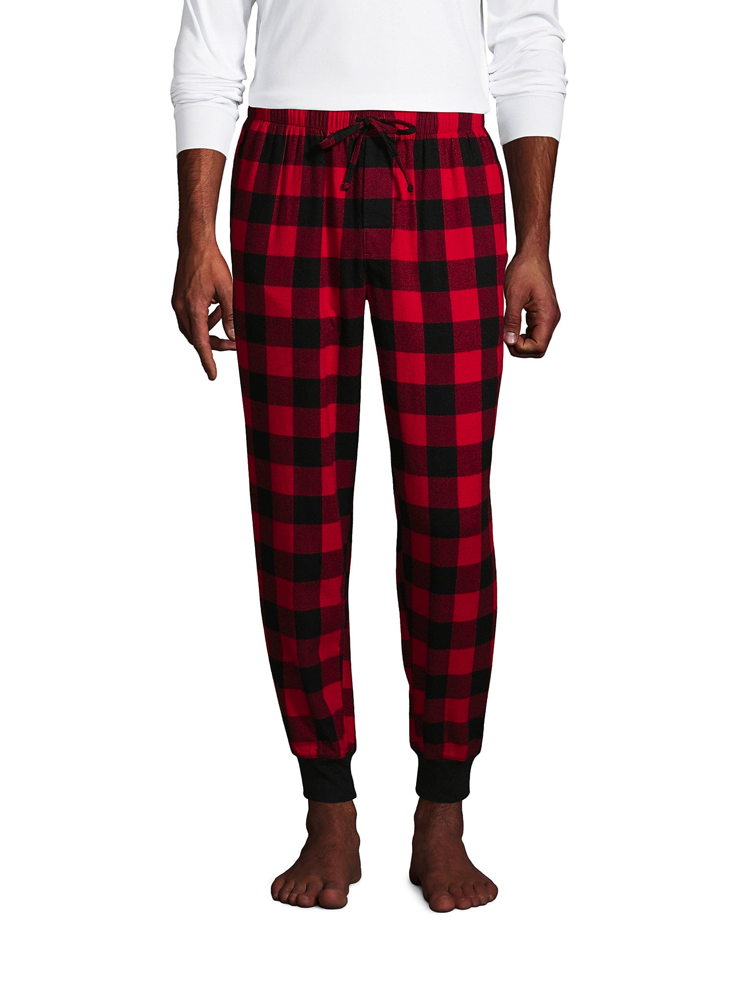 Lands' End Men's Flannel Jogger Pajama Pants 