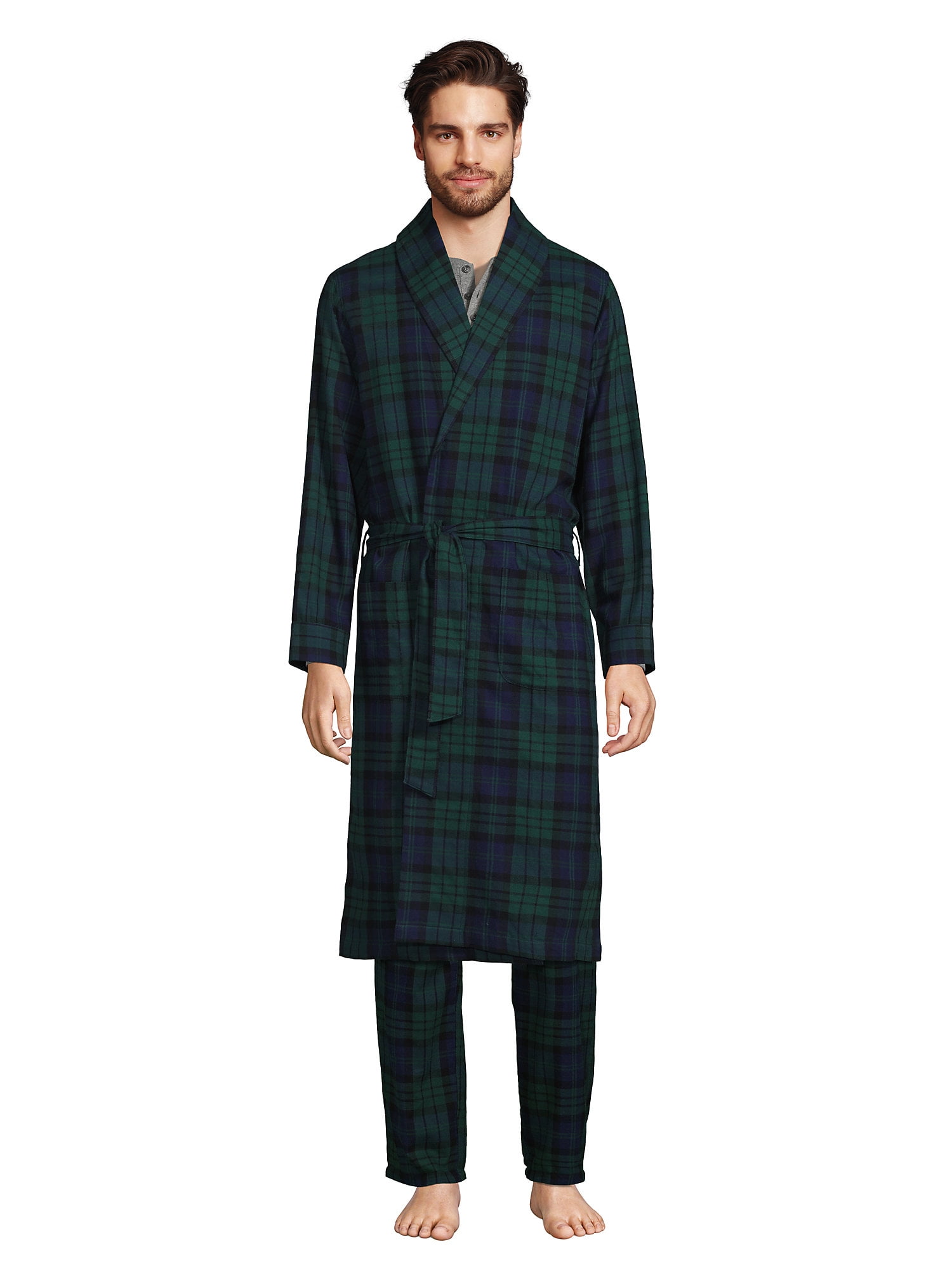 Lands' End Men's Flannel Robe
