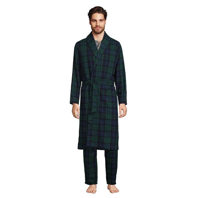 Lands' End Men's Flannel Robe