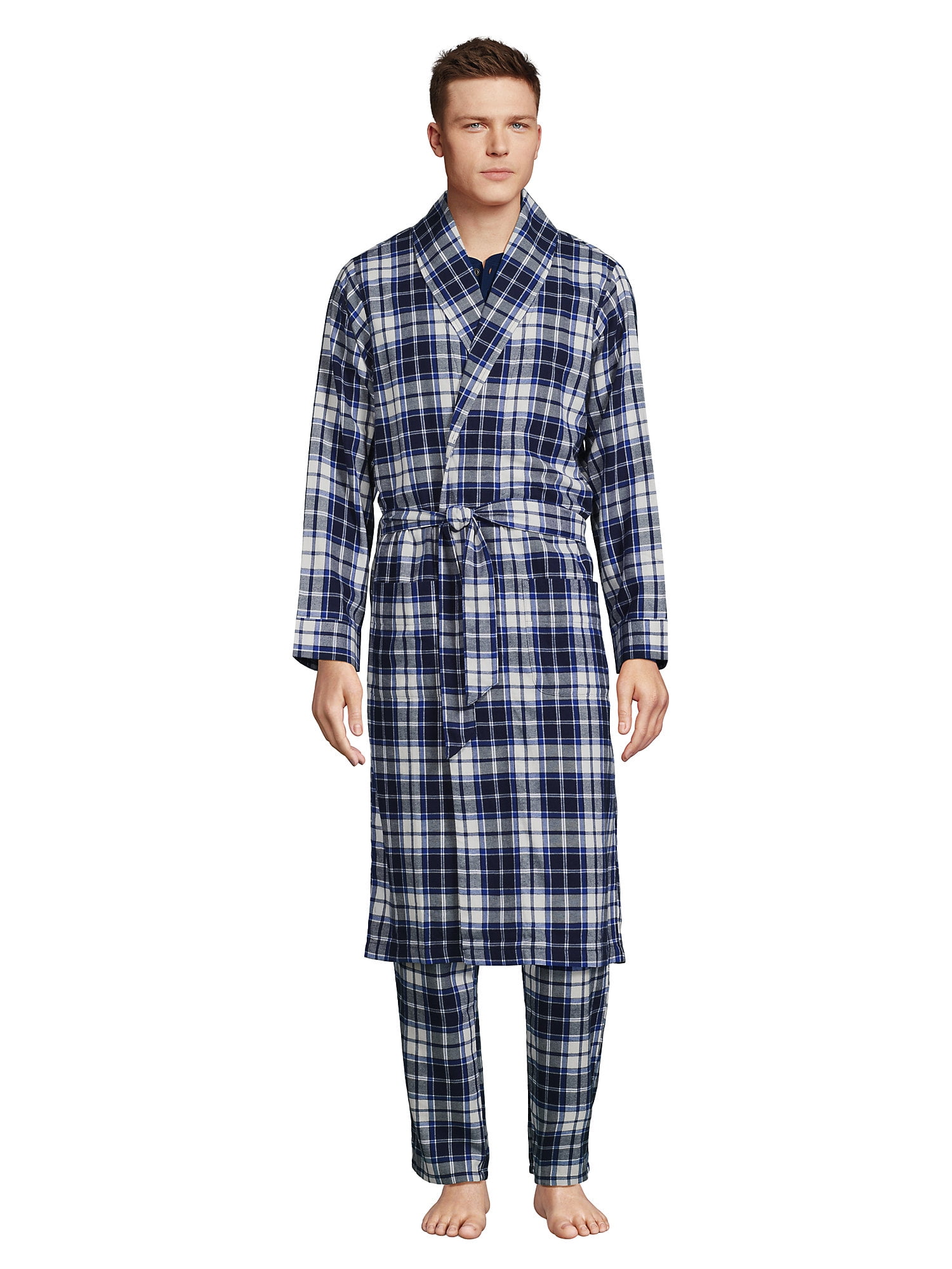 Lands' End Men's Flannel Robe
