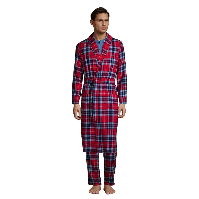 Lands' End Men's Flannel Robe