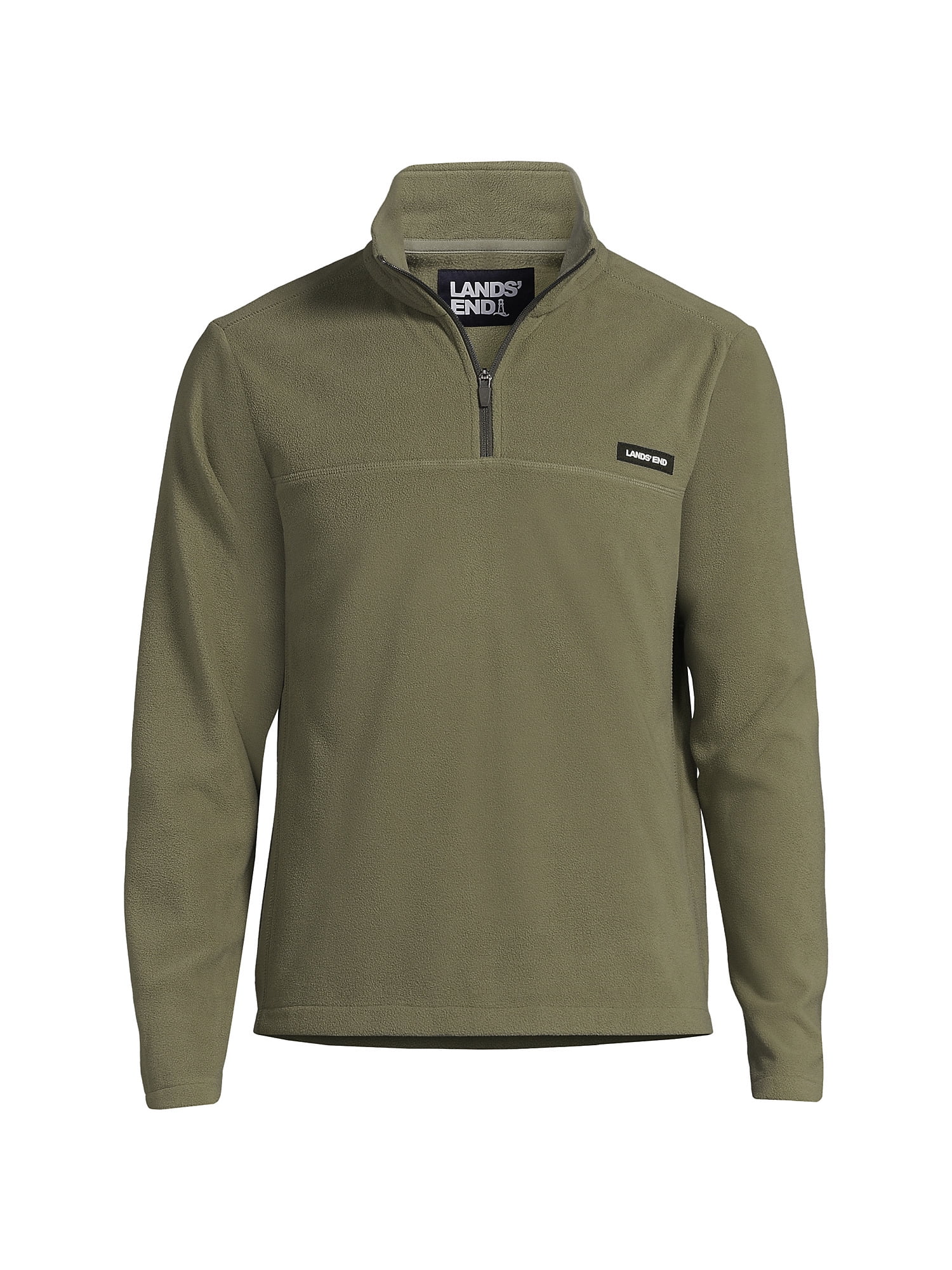 Lands End Men s Fleece Quarter Zip Pullover Walmart