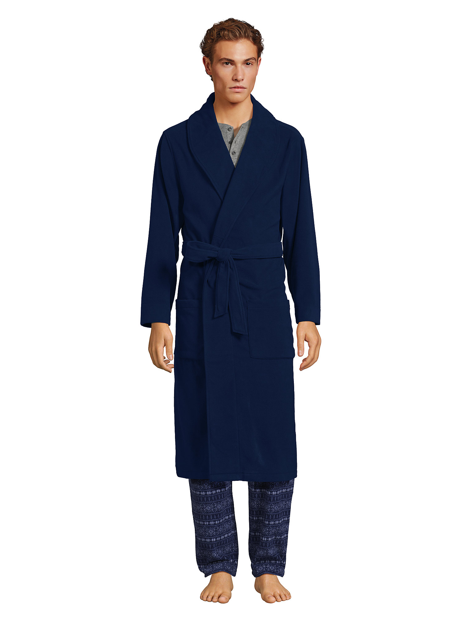 Lands' End Men's Fleece Robe