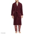 thumbnail image 1 of Lands' End Men's Full-Length Turkish Cotton Terry Bathrobe – 55" Length | Plush, Absorbent, 2 Pockets, Spa Comfort, 1 of 8