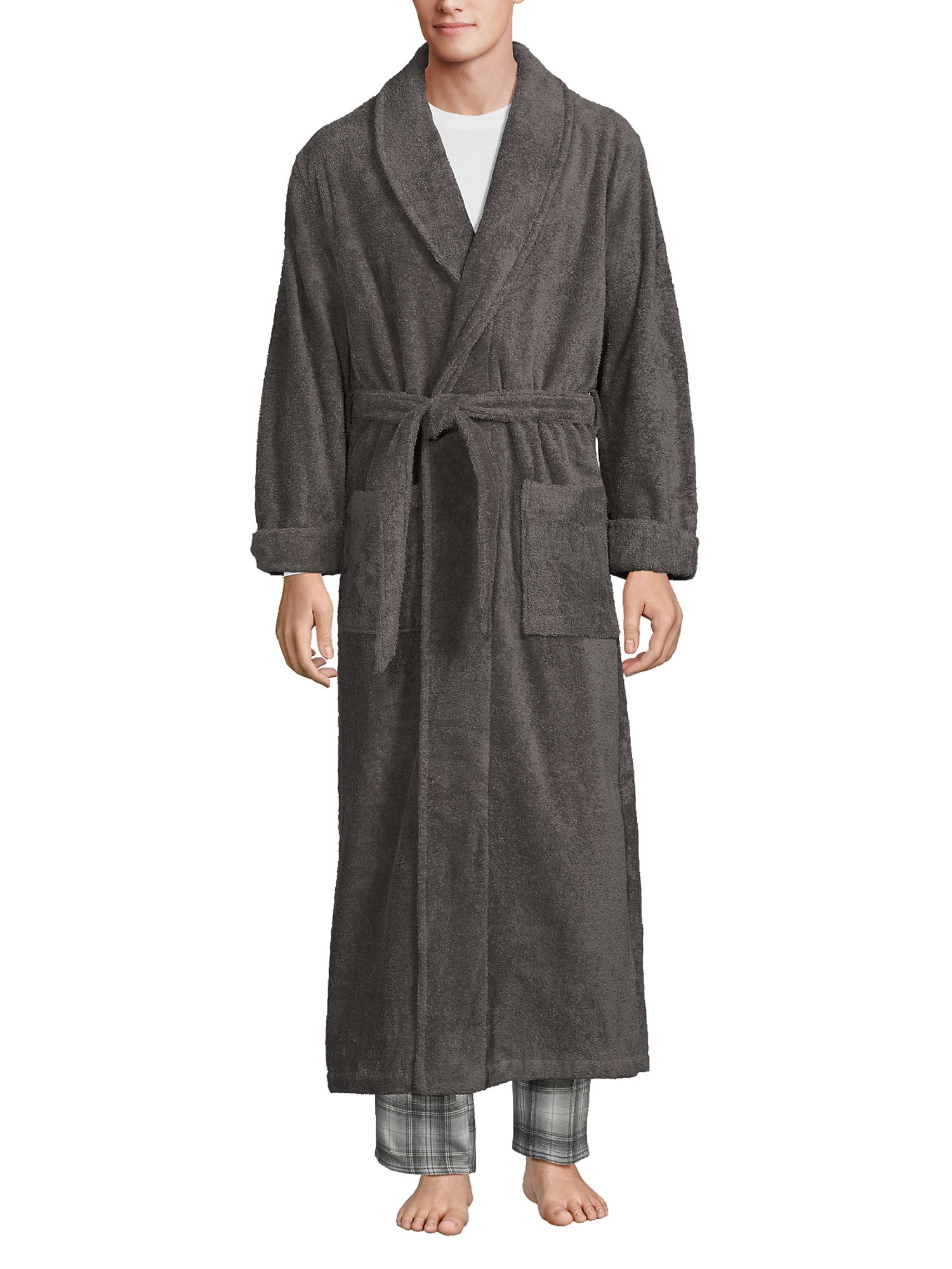 Lands' End Men's Full Length Turkish Terry Robe