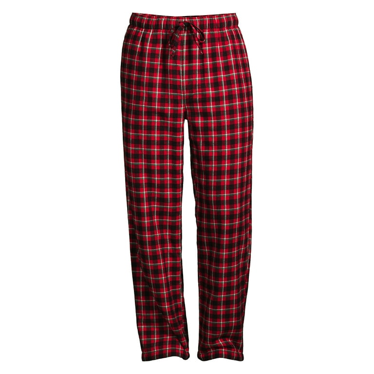 Lands End Men s High Pile Fleece Lined Flannel Pajama Pants