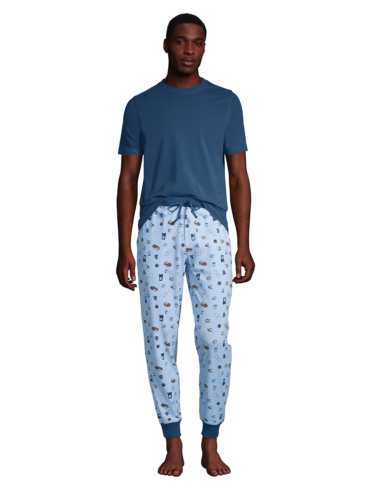 Hanes Men’s Ultrasoft Breathable Cotton Modal Stretch Knit Pajama Set,  2-Piece, Sizes S-5XL