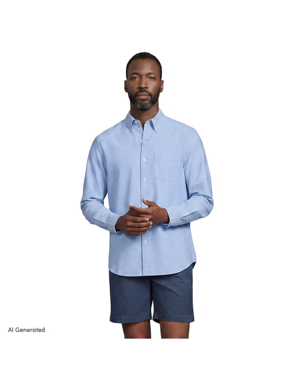 Men's Long Sleeve Classic Fit Sail Rigger Oxford Shirt