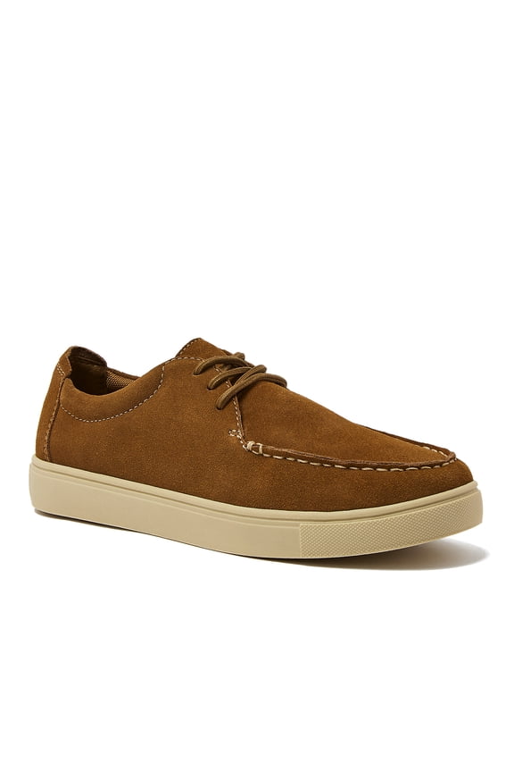 Men's Moc Toe Suede Lace Up Sneakers