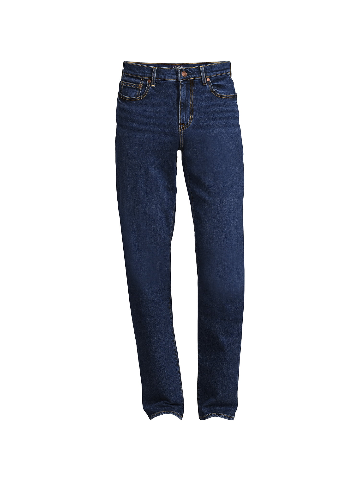 Lands' End Men's Recover 5 Pocket Traditional Fit Denim Jeans